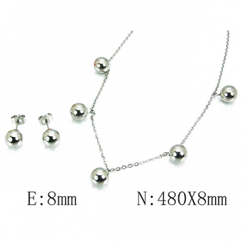 Wholesale Stainless Steel 316L Jewelry Spherical Sets NO.#BC59S2954ND