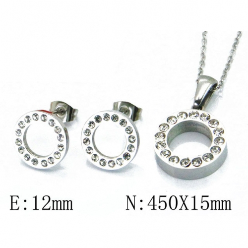 Wholesale Stainless Steel 316L Jewelry Font Sets NO.#BC91S0543HMS