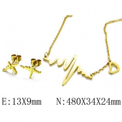 Wholesale Stainless Steel 316L Jewelry Font Sets NO.#BC54S0163NL