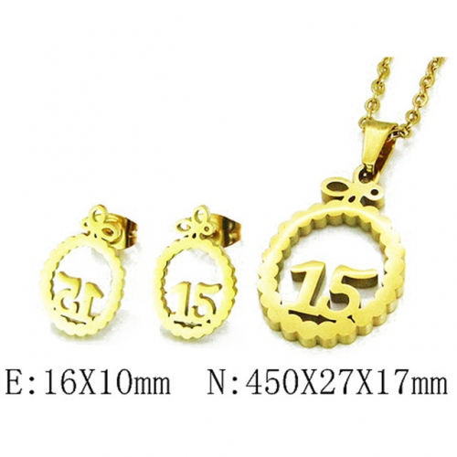 Wholesale Stainless Steel 316L Jewelry Font Sets NO.#BC12S0850NX