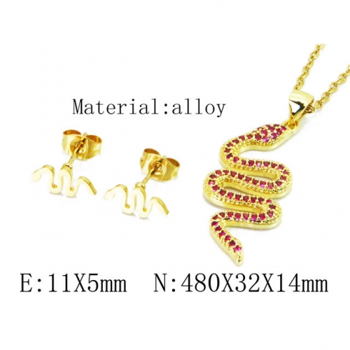 Wholesale Fashion Copper Alloy Jewelry Necklace & Earrings Set NO.#BC41S0190HHZ