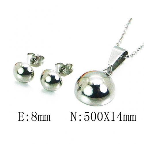 Wholesale Stainless Steel 316L Jewelry Spherical Sets NO.#BC59S1353LF