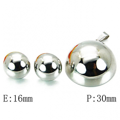 Wholesale Stainless Steel 316L Jewelry Spherical Sets NO.#BC21S0130PA