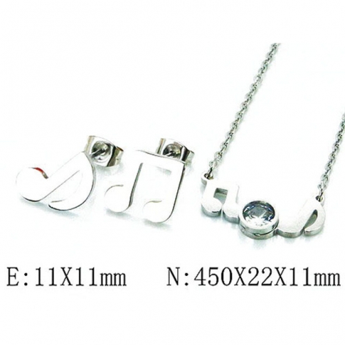 Wholesale Stainless Steel 316L Jewelry Font Sets NO.#BC81S1029OV