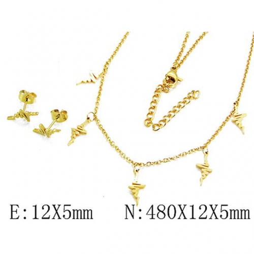 Wholesale Stainless Steel 316L Jewelry Font Sets NO.#BC59S2971OL