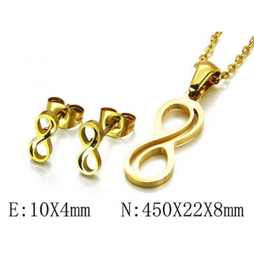 Wholesale Stainless Steel 316L Jewelry Font Sets NO.#BC54S0378MC