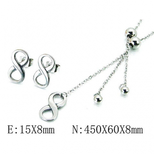 Wholesale Stainless Steel 316L Jewelry Font Sets NO.#BC81S1015OV