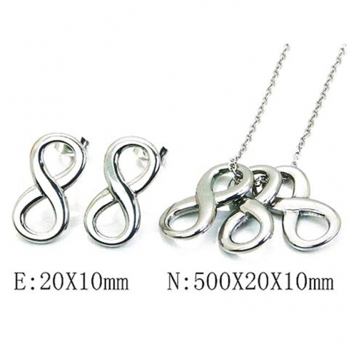 Wholesale Stainless Steel 316L Jewelry Font Sets NO.#BC59S2783ND