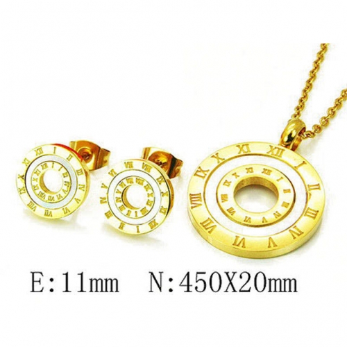 Wholesale Stainless Steel 316L Jewelry Shell Jewelry Sets NO.#BC25S0520HJL