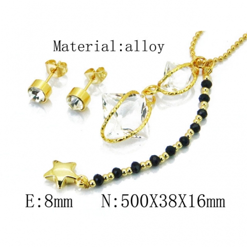 Wholesale Fashion Copper Alloy Jewelry Necklace & Earrings Set NO.#BC41S0131HWW