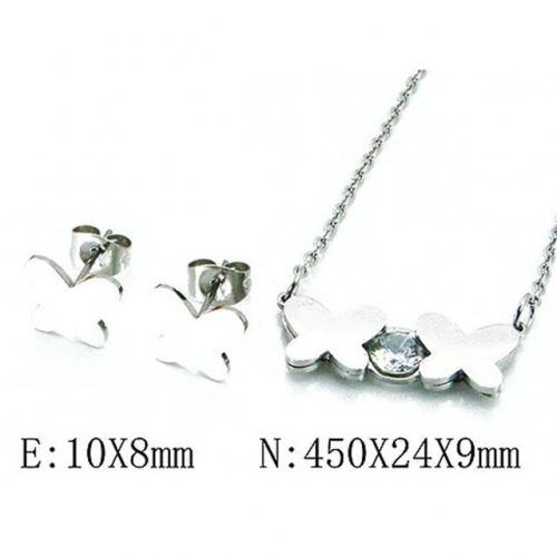 Wholesale Stainless Steel 316L Jewelry Sets (Animal Shape) NO.#BC81S1009PC