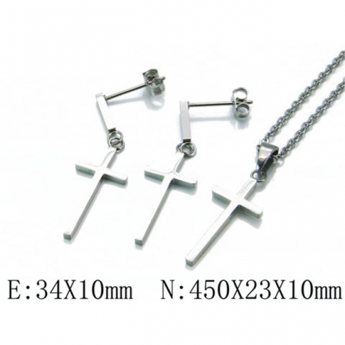 Wholesale Stainless Steel 316L Jewelry Religion Sets NO.#BC06S0888HHZ