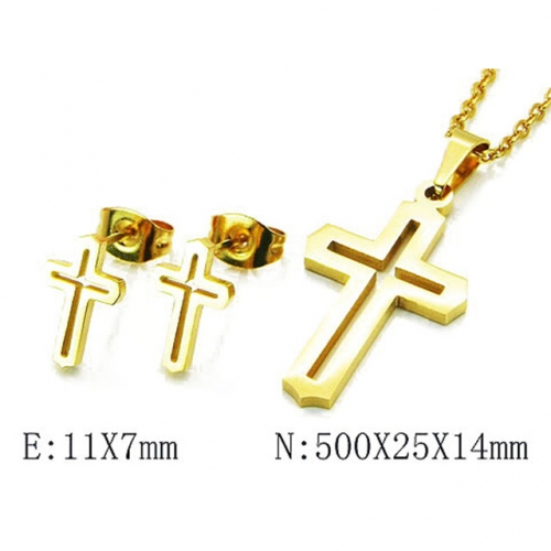 Wholesale Stainless Steel 316L Jewelry Religion Sets NO.#BC58S0114LG