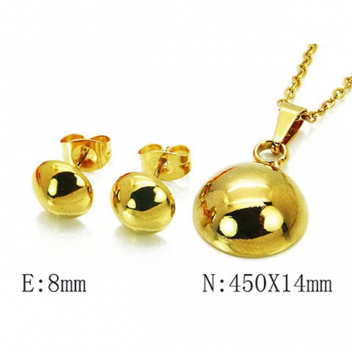 Wholesale Stainless Steel 316L Jewelry Spherical Sets NO.#BC58S0116LV