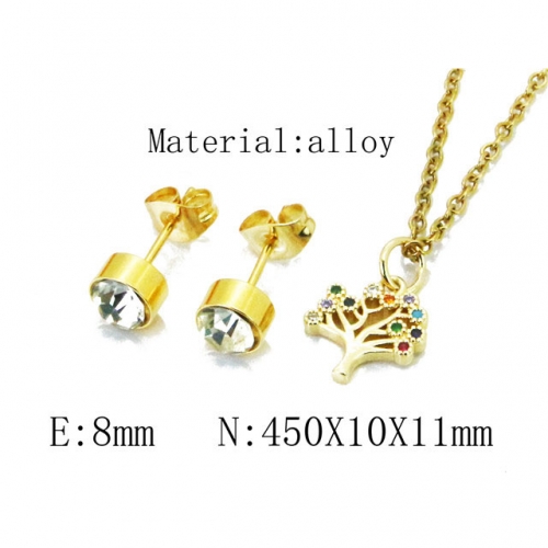 Wholesale Fashion Copper Alloy Jewelry Necklace & Earrings Set NO.#BC41S0127OX