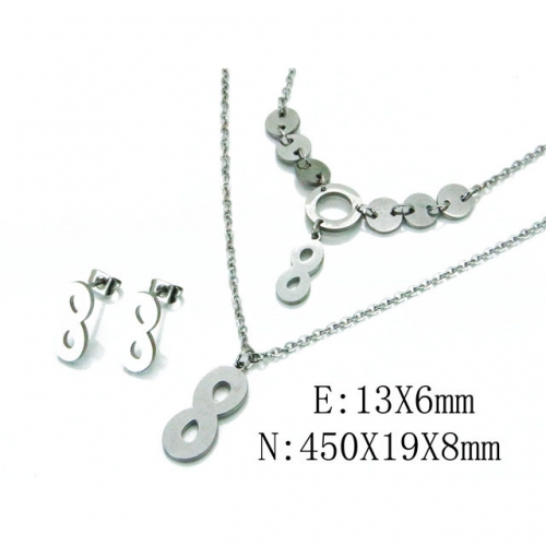 Wholesale Stainless Steel 316L Jewelry Font Sets NO.#BC59S1494OLQ