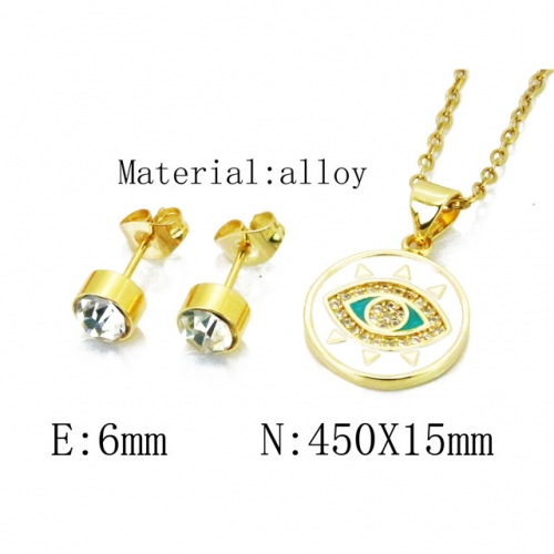 Wholesale Fashion Copper Alloy Jewelry Necklace & Earrings Set NO.#BC41S0081OQ