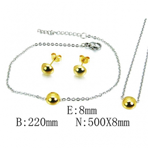Wholesale Stainless Steel 316L Jewelry Spherical Sets NO.#BC59S2932MZ