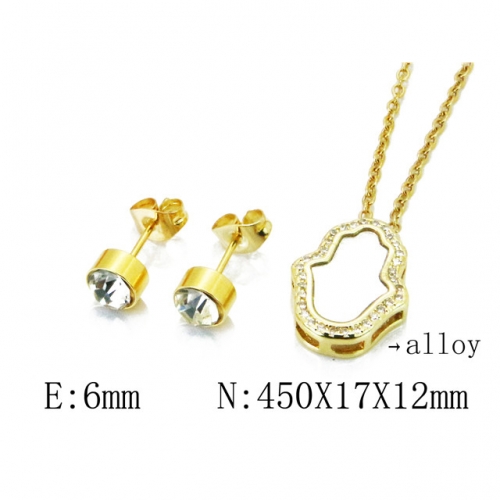 Wholesale Fashion Copper Alloy Jewelry Necklace & Earrings Set NO.#BC41S0043HHW