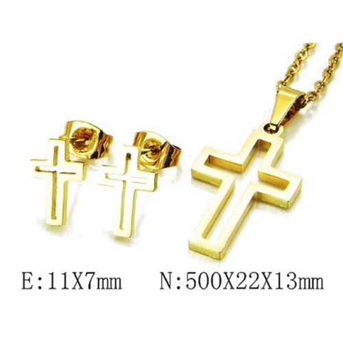 Wholesale Stainless Steel 316L Jewelry Religion Sets NO.#BC58S0548JX