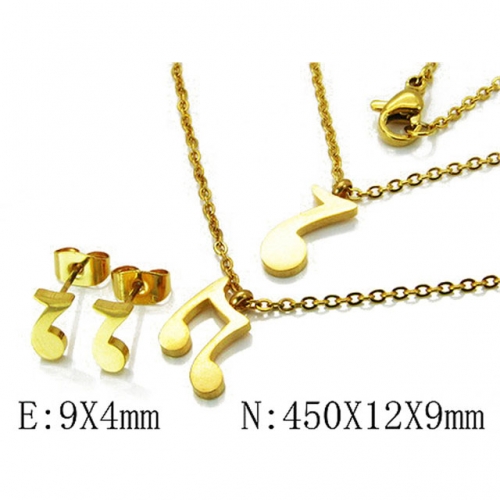 Wholesale Stainless Steel 316L Jewelry Font Sets NO.#BC54S0364PL