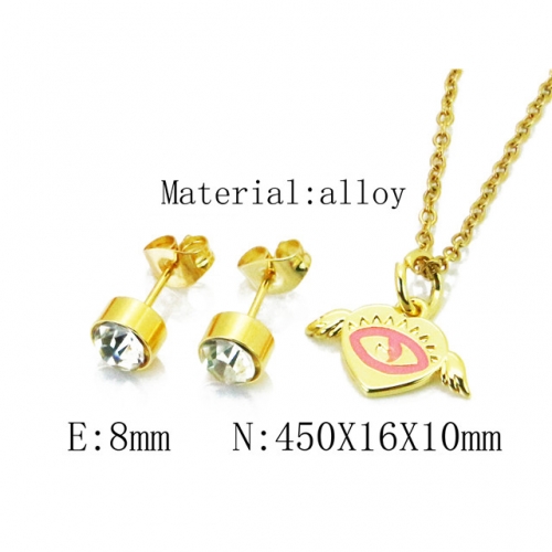 Wholesale Fashion Copper Alloy Jewelry Necklace & Earrings Set NO.#BC41S0098NS