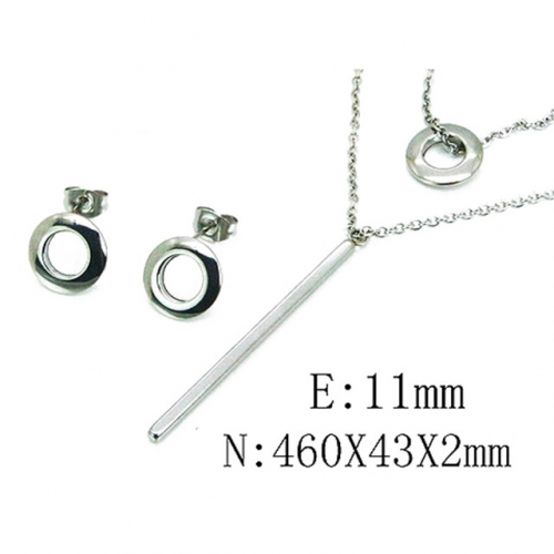 Wholesale Stainless Steel 316L Jewelry Font Sets NO.#BC59S2941PV
