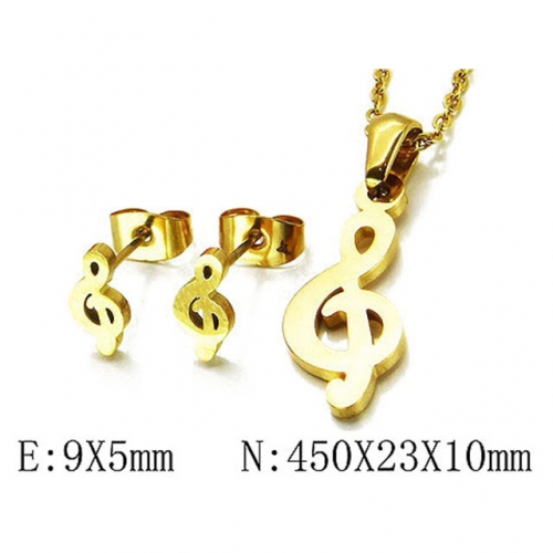Wholesale Stainless Steel 316L Jewelry Font Sets NO.#BC54S0396MW