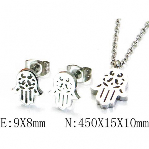 Wholesale Stainless Steel 316L Jewelry Religion Sets NO.#BC25S0622MW