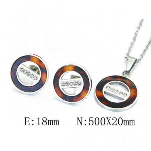 Wholesale Stainless Steel 316L Jewelry Shell Jewelry Sets NO.#BC41S0150PZ