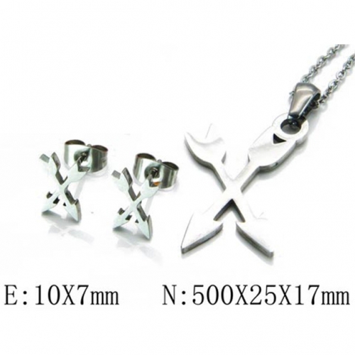 Wholesale Stainless Steel 316L Jewelry Fashion Sets NO.#BC54S0182LS