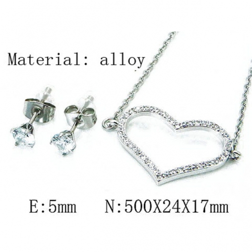 Wholesale Fashion Copper Alloy Jewelry Necklace & Earrings Set NO.#BC54S0446NE