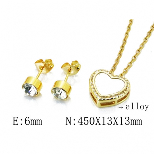 Wholesale Fashion Copper Alloy Jewelry Necklace & Earrings Set NO.#BC41S0056HHW