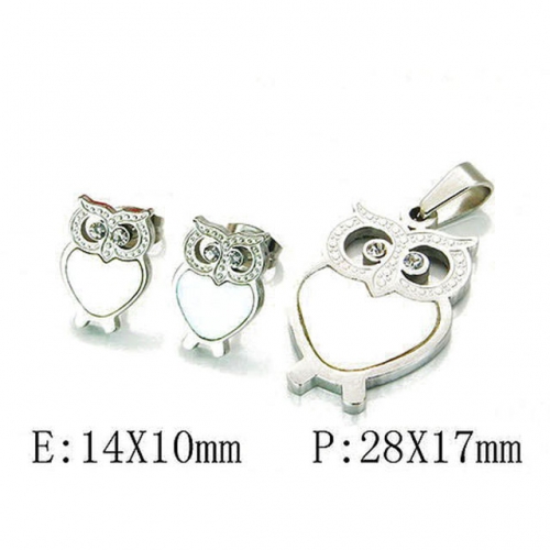 Wholesale Stainless Steel 316L Jewelry Sets (Animal Shape) NO.#BC25S0555HHS