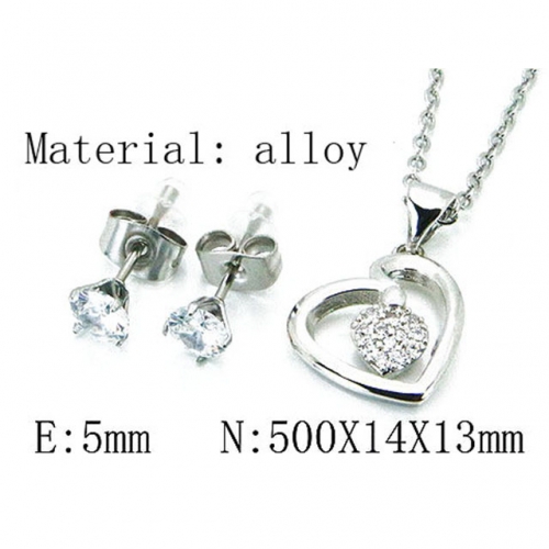 Wholesale Fashion Copper Alloy Jewelry Necklace & Earrings Set NO.#BC54S0456MLD