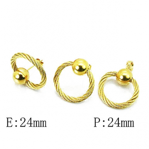 Wholesale Stainless Steel 316L Jewelry Fashion Sets NO.#BC64S1078HIY
