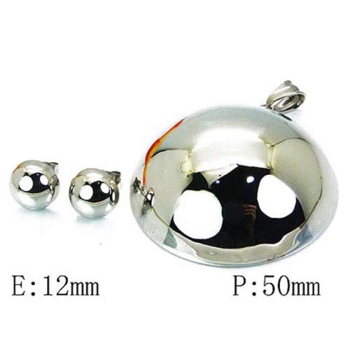 Wholesale Stainless Steel 316L Jewelry Spherical Sets NO.#BC64S0949HCC