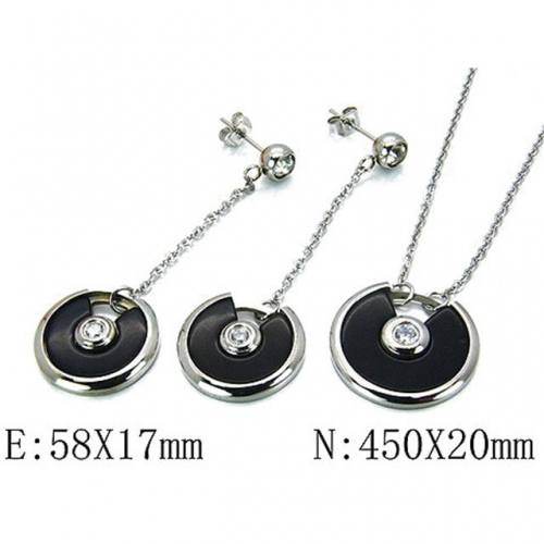 Wholesale Stainless Steel 316L Jewelry Shell Jewelry Sets NO.#BC06S0960HIS