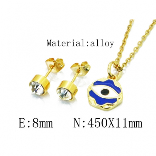 Wholesale Fashion Copper Alloy Jewelry Necklace & Earrings Set NO.#BC41S0104NY