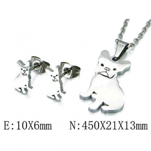 Wholesale Stainless Steel 316L Jewelry Sets (Animal Shape) NO.#BC54S0473LL