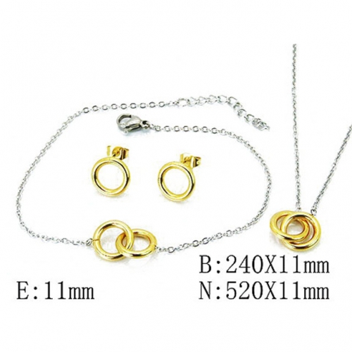 Wholesale Stainless Steel 316L Jewelry Font Sets NO.#BC59S1246PV