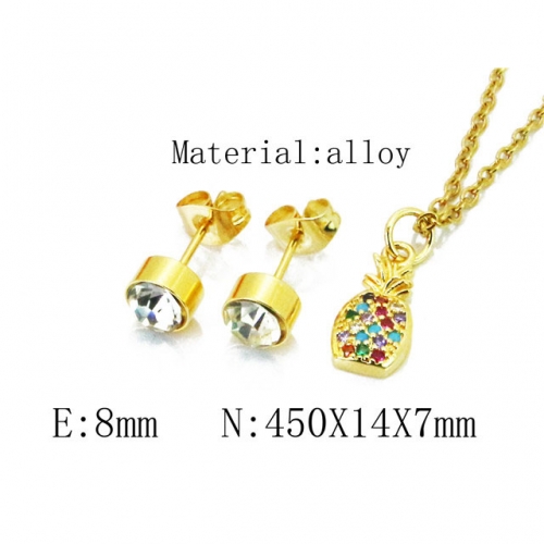 Wholesale Fashion Copper Alloy Jewelry Necklace & Earrings Set NO.#BC41S0117OA