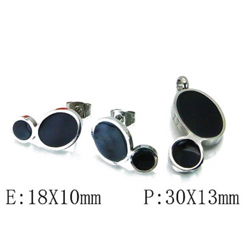 Wholesale Stainless Steel 316L Jewelry Fashion Sets NO.#BC64S1031HFF