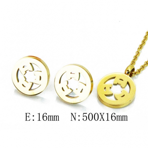 Wholesale Stainless Steel 316L Jewelry Shell Jewelry Sets NO.#BC41S0153HEE