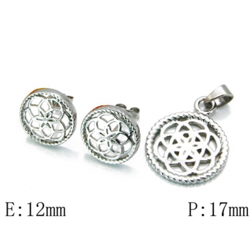 Wholesale Stainless Steel 316L Jewelry Fashion Sets NO.#BC06S0918HFF