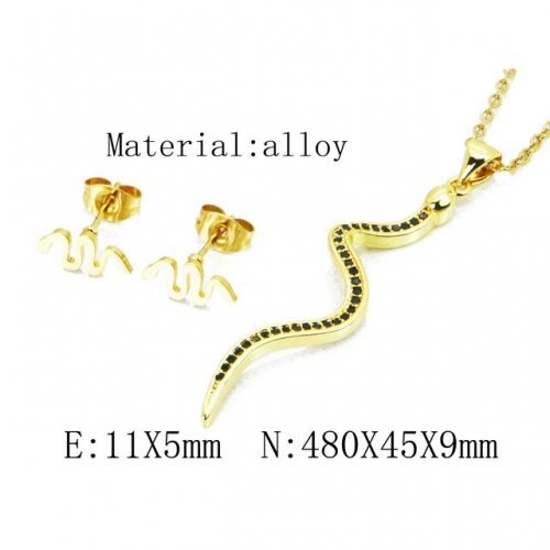 Wholesale Fashion Copper Alloy Jewelry Necklace & Earrings Set NO.#BC41S0188HAA