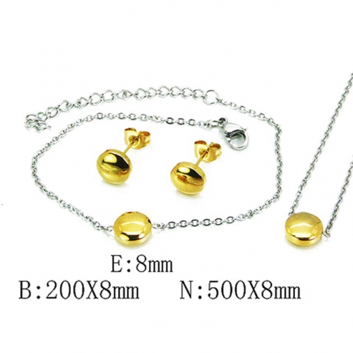 Wholesale Stainless Steel 316L Jewelry Spherical Sets NO.#BC59S2832MQ