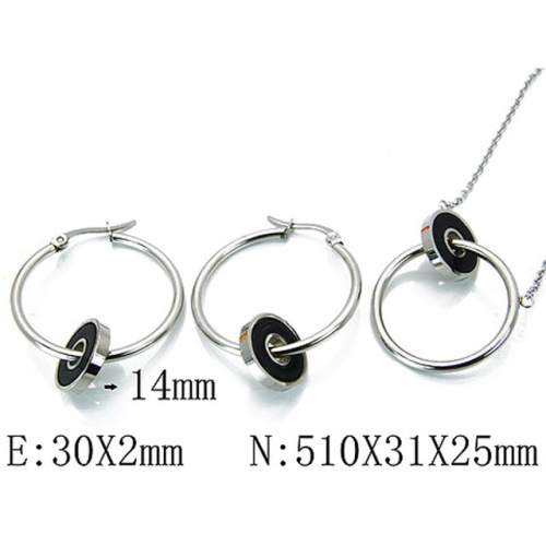 Wholesale Stainless Steel 316L Jewelry Fashion Sets NO.#BC06S0944HIZ