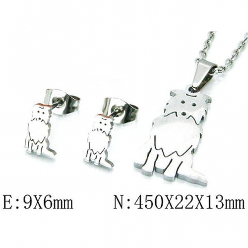 Wholesale Stainless Steel 316L Jewelry Sets (Animal Shape) NO.#BC54S0472L5