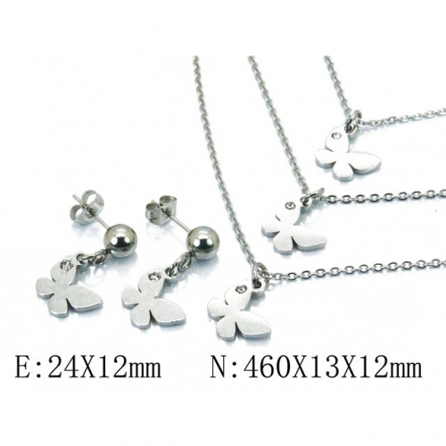 Wholesale Stainless Steel 316L Jewelry Sets (Animal Shape) NO.#BC91S0702HHC